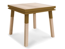 Escritorio Cadruado de Madera Maciza Con 1 Cajón 80 cm