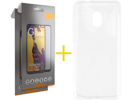 Carcasa + Protector Alcatel 1C 2019 SKYHE Lisa Transparente 79468