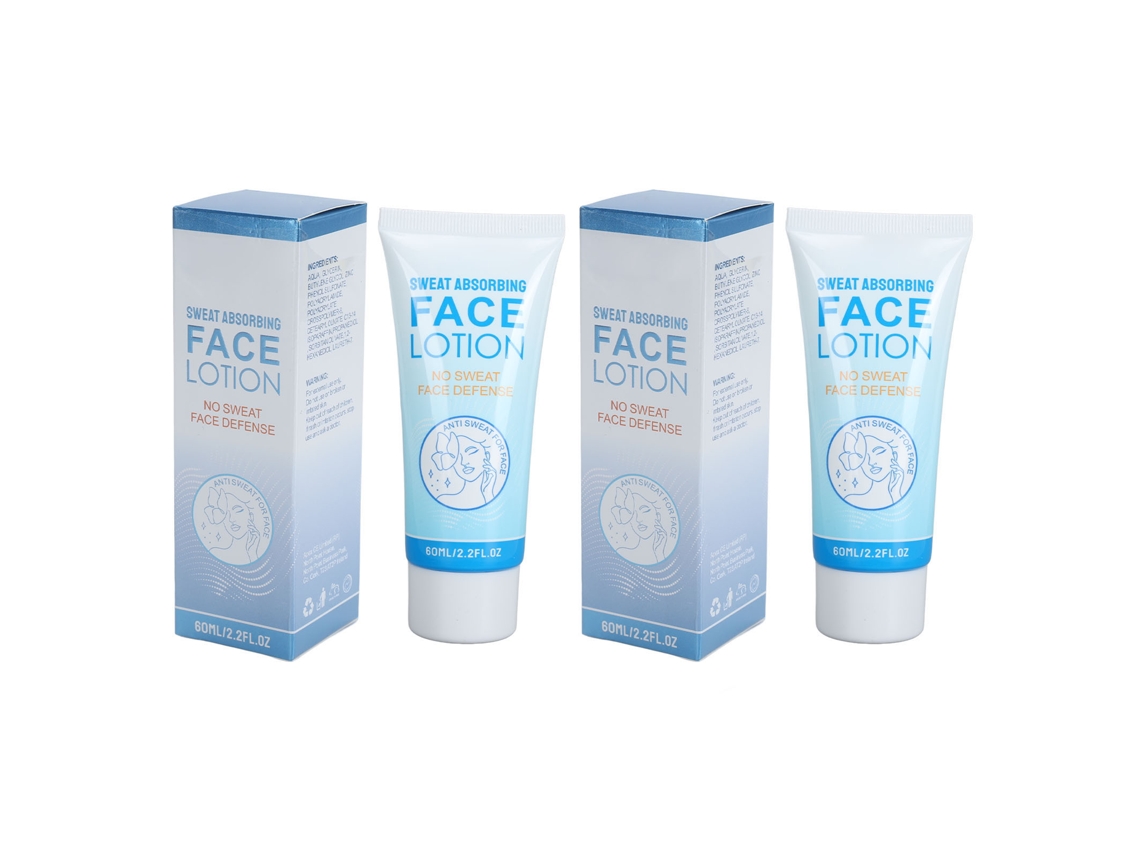 Loción facial absorbente de sudor Vante en caja de 60 ml, antitranspirante y desodorante