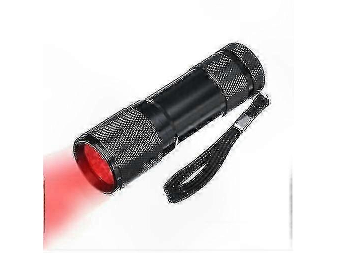 Linterna de luz roja de 670 nm con 9 LED para mejorar la visión - Dispositivo anti-deterioro