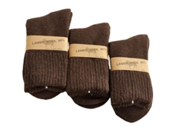 2026-calcetines De Lana Gruesos Con Pelo Suave Calientitos Para Hombre Medias De Dormir Marrones 3 Pares