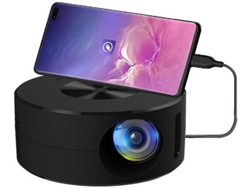 Mini proyector de video, proyector LED portátil con teléfono, misma pantalla para tabletas con teléfonos inteligentes, proyector de película IKIKSO