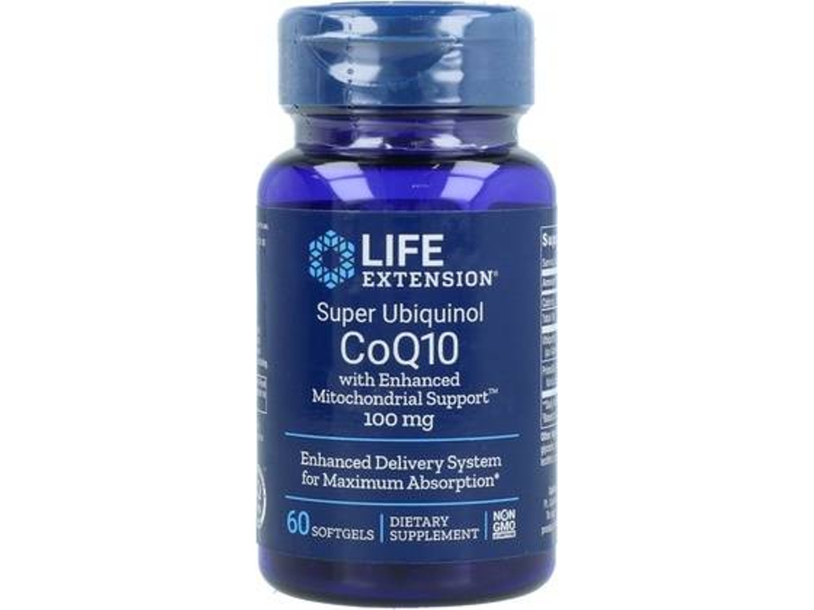 Complemento Alimentar LIFE EXTENSION Super Ubiquinol Coq Enhanced Mitocondrial Support ™ (60 pérolas)