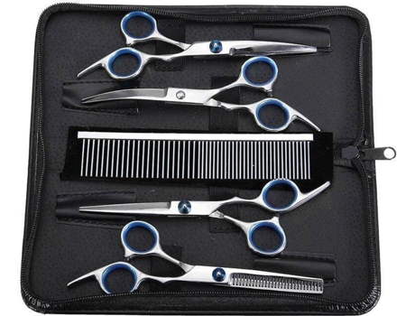 Set de Tijeras para Perros MYTOOLS 7 Piezas (Acero Inoxidable)