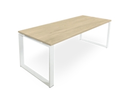 Mesa marco cerrado. 200x80 cm. Roble. OFILIKE