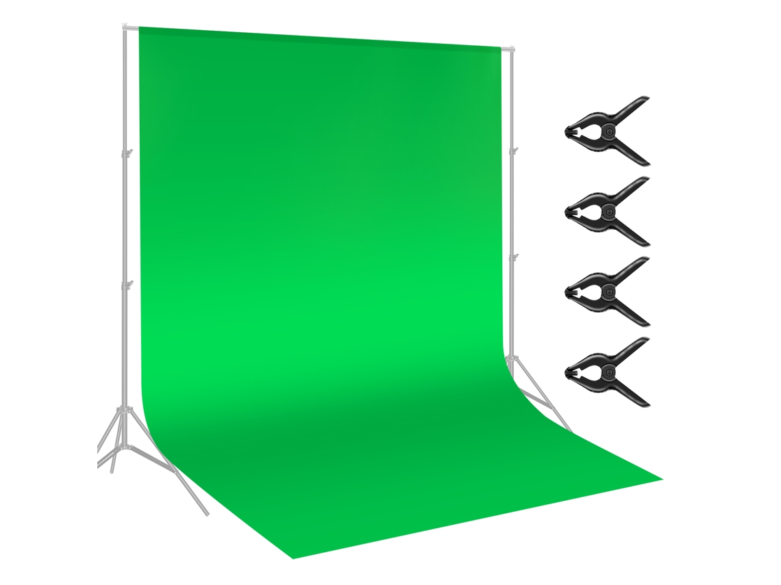 Fondo de fibra verde Chroma Neewer de 3 x 3,6 metros para retratos y fotografía de productos