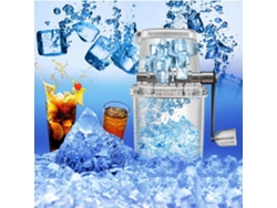 Trituradora de hielo manual Rosewell rosa con cuchillas de acero inoxidable para uso doméstico y comercial