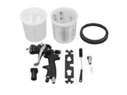 Kit De Pistola Pulverizadora De Pintura Para Automóviles De 600 Ml Con Boquilla De 1,3 Mm Para Barniz De Látex Uv Pu.