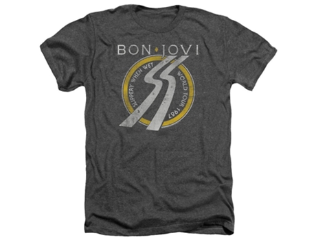 Camiseta ROCKINSTONE Bon Jovi Slippery When Wet World Tour (XXXL)