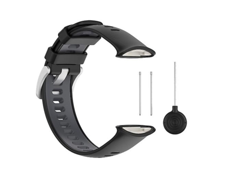 Correa De Reloj Inteligente Para Polar Vantage V2 Correa De Reloj De Silicona Bicolor Negro Gris VENISYMLIS