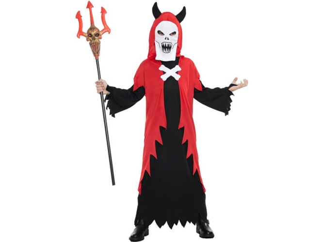 Disfraz de Niño DISFRAZZES Demonio Con Máscara (Talla: 5 a 6 años)