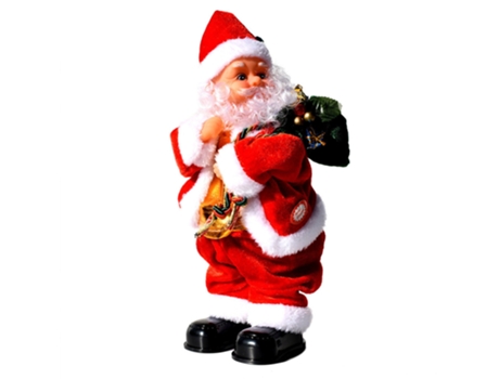 Elkuaie Adornos navideños sacudiendo el culo música eléctrica Adornos de muñecos de Papá Noel Regalos de Navidad