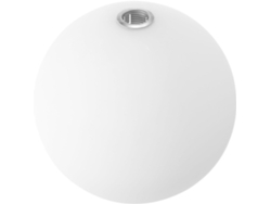 Globo Redondo De Cristal Blanco Para Portalámparas G9, Moderno Y Elegante, Protege La Bombilla, Acabado Satinado.