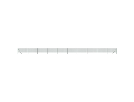 Cerca de alambre de acero galvanizado verde VIDAXL (2500 x 80 cm)