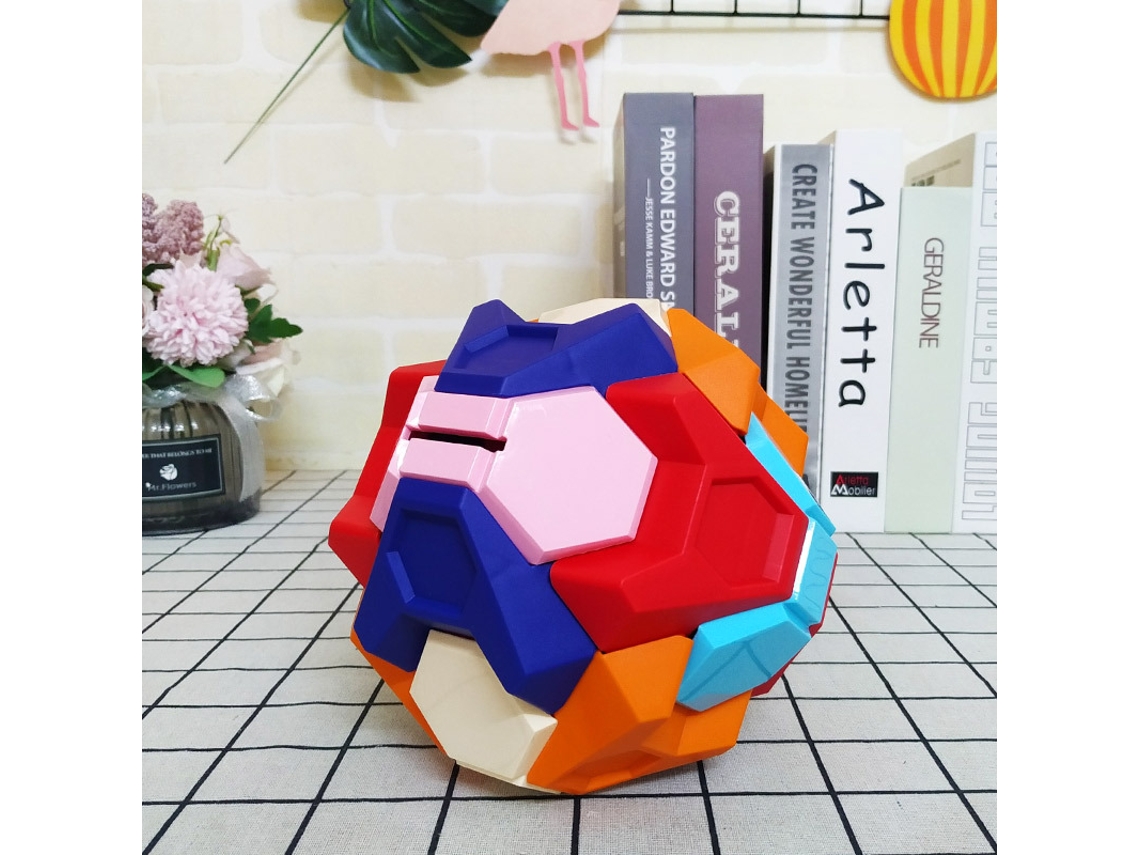 Caja fuerte con forma de bola y rompecabezas 3D para armar, juguete educativo Montessori para niños, caja fuerte DIY que requiere habilidades de ensamblaje.