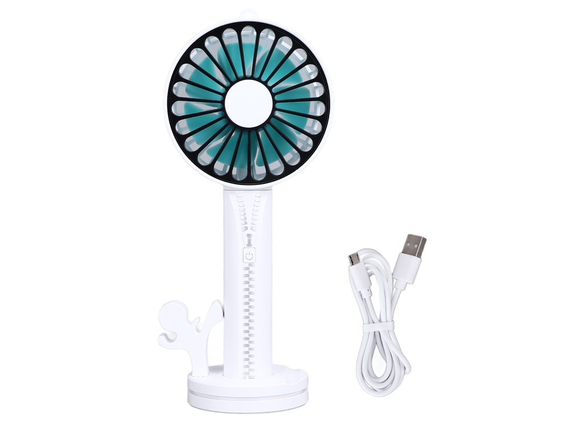 Ventilador Portátil De Mano De Tres Velocidades Ajustables Con Batería Recargable