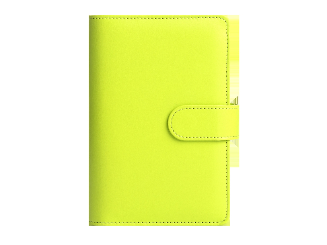 Planificador De Presupuesto, Cuaderno De Hojas Sueltas A6 De Cuero Pu Con Bolsillo Con Cremallera, Verde Manzana (Solo Carcasa) CHRUI