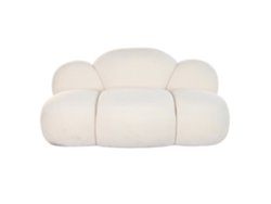 Sofa Poliester Nube Borreguito Blanco 149x76x77cm