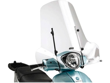 Pára-Brisa GIVI 107A Piaggio/Peugeot/Belville/Keeway/Askoll/Suzuki/Sym Incoloro