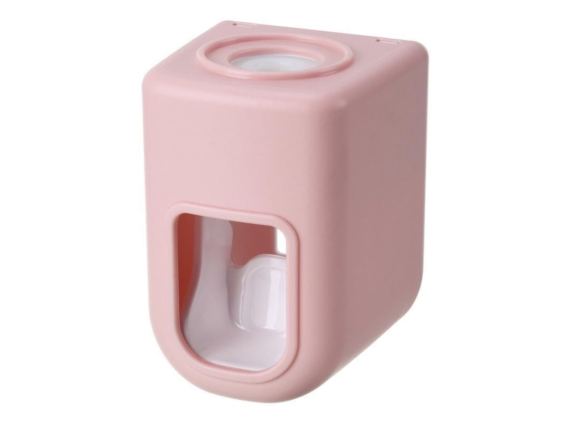 (rosa) Nuevo Dispensador Automático De Pasta De Dientes A Prueba De Agua, Accesorio De Baño De Pared, Estante Para Almacenar Pasta De Dientes.