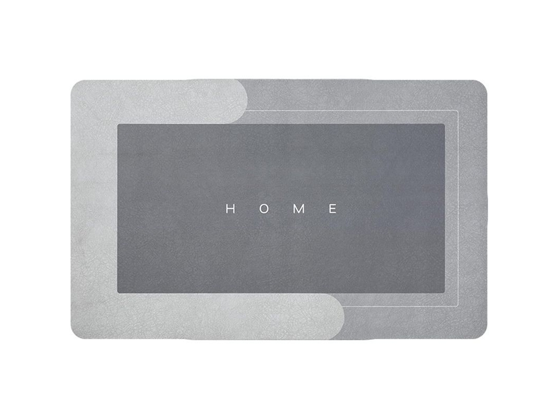 2026-almohadilla De Baño Linjou Absorbente Antideslizante, Seca Rápida, Suave Y Cómoda, Rectangular Gris Claro 50*80cm Grey50*80cm
