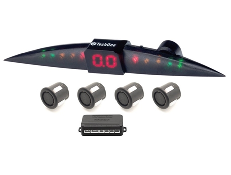 Cdisplay Sensores De Aparcamiento Prime Negro Brillo TECH ONE
