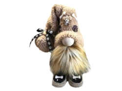 Peluche de gnomo navideño, decoración de mesa navideña
