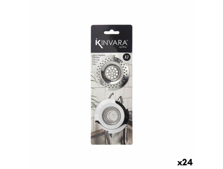 Filtros Fregadero Ø 7 cm Plateado Acero Inoxidable (24 Unidades)