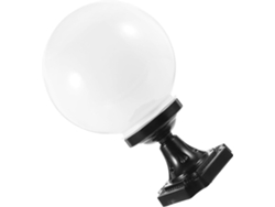 Farola Esférica De Acrílico Blanco, Ligera Y Fácil De Instalar Para Jardín Exterior.