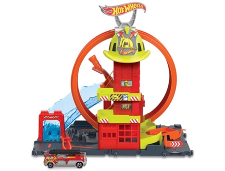 Hot Wheels City Super Loop Parque de Bomberos