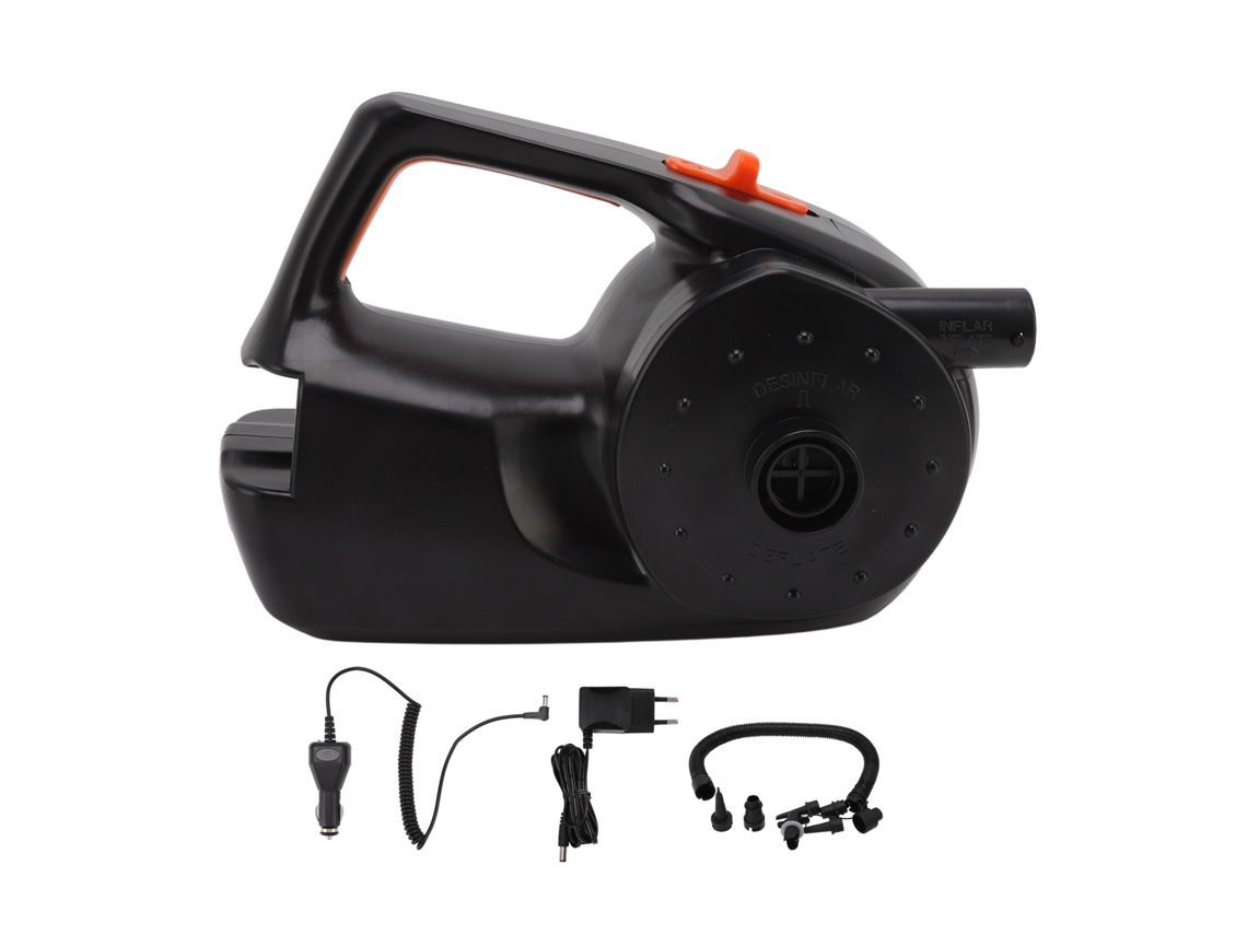 Bomba de aire eléctrica de 80 W con cargador de 12 V para bote inflable