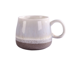 Juego de tazas grandes de cerámica para café con leche, aptas para lavavajillas y microondas, 400ml (2 unidades). NEVEANCE