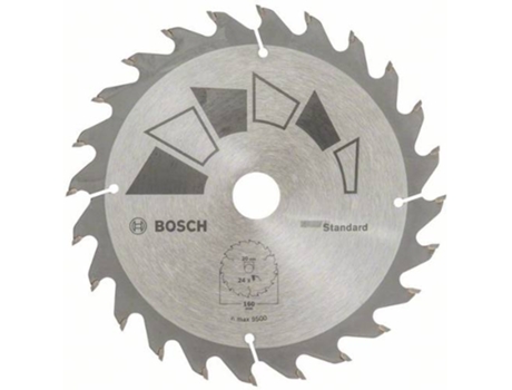 Disco de Sierra Circular BOSCH Standard D= 160 mm - Orifício= 20 mm - De= 24