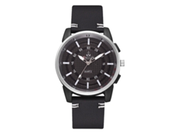 Reloj Analógico De Cuarzo Para Hombre Con Correa De Piel Sintética, Estilo Sencillo.