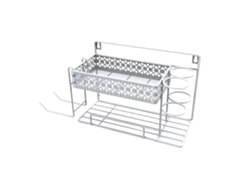 Soporte de pared para secador de pelo, plancha, rizador, colgador negro. GOKOCO
