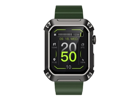 Tank S2 Smartwatch Bluetooth Llamadas 1 85'' Pantalla Tft Monitor de presión arterial de frecuencia cardíaca Verde VEANXIN
