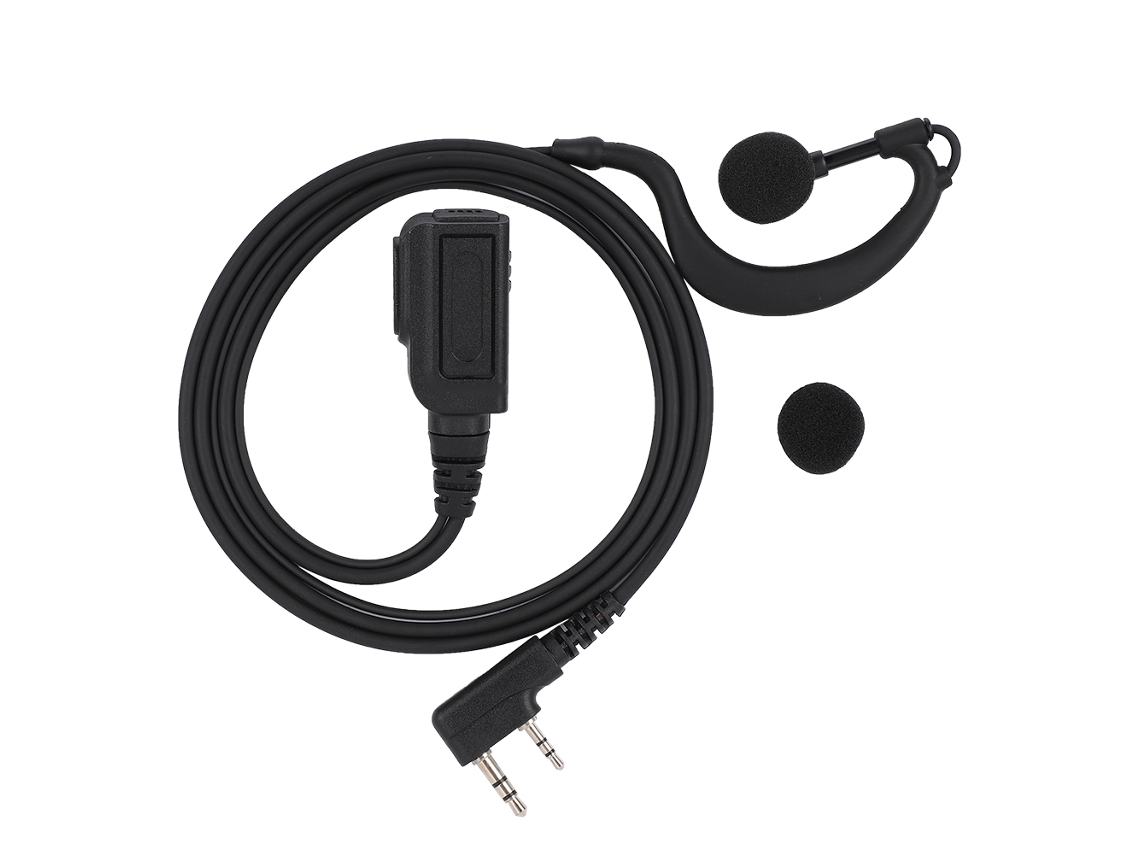 Auriculares walkie-talkie con micrófono PTT y altavoz portátil