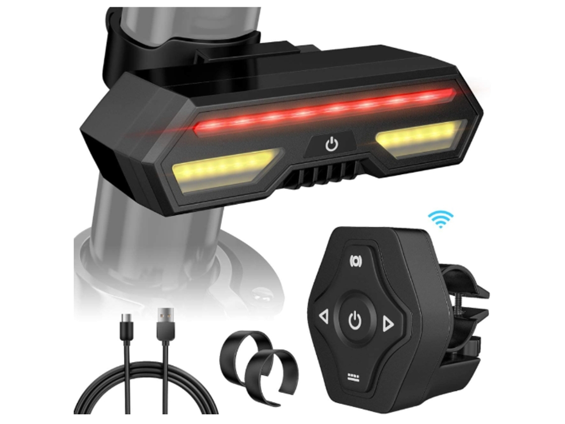 Luz trasera de bicicleta YIZHOOD ZDY14 DES463 (negra)