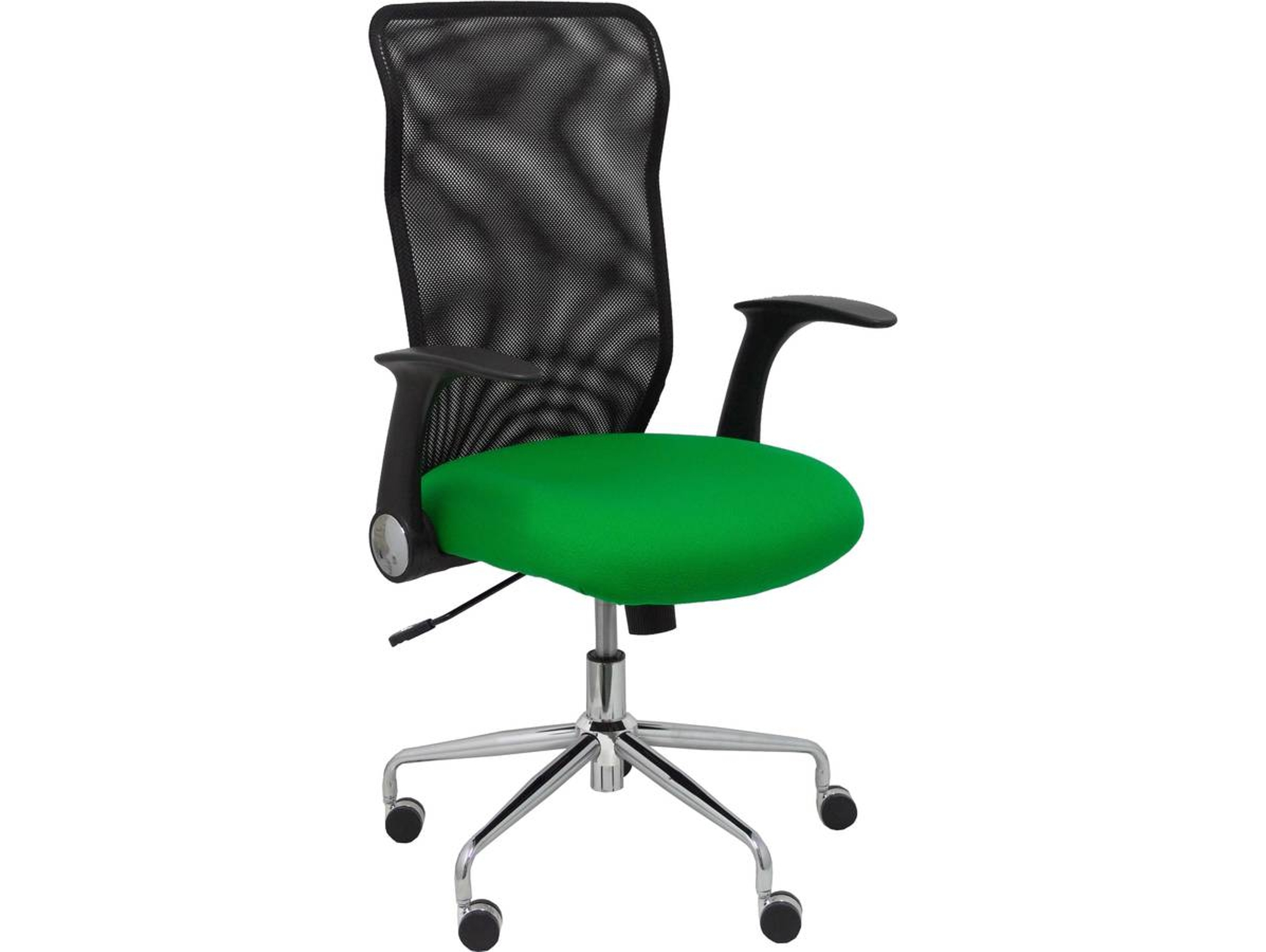 Silla de Escritorio Operativa PIQUERAS Y CRESPO Minaya Verde y Negro (Malla y Tejido)