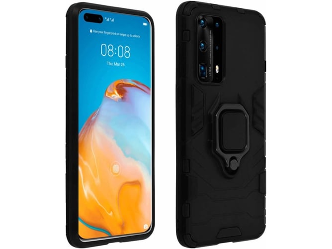 Carcasa Huawei P40 Pro AVIZAR Anillo Negro