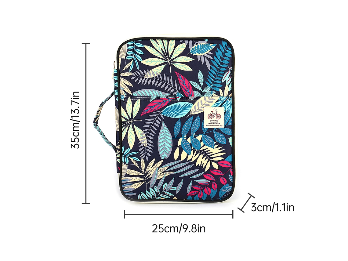 Estuche Multifuncional Impermeable Para Documentos A4 Con 8 Bolsillos Para La Oficina Y Viajes.