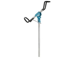 Soporte Para Cañas De Pescar De Acero Inoxidable Con Rotación De 360 Grados Y Base De Apoyo En El Suelo.