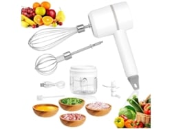 Batidora de mano y picadora eléctrica 2 en 1 recargable e inalámbrica Rebe-Mano para huevos, verduras y carne.