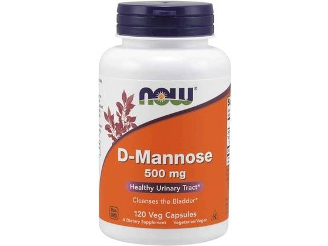 Complemento Alimentar NOW D-Mannose (120 cápsulas vegetais)