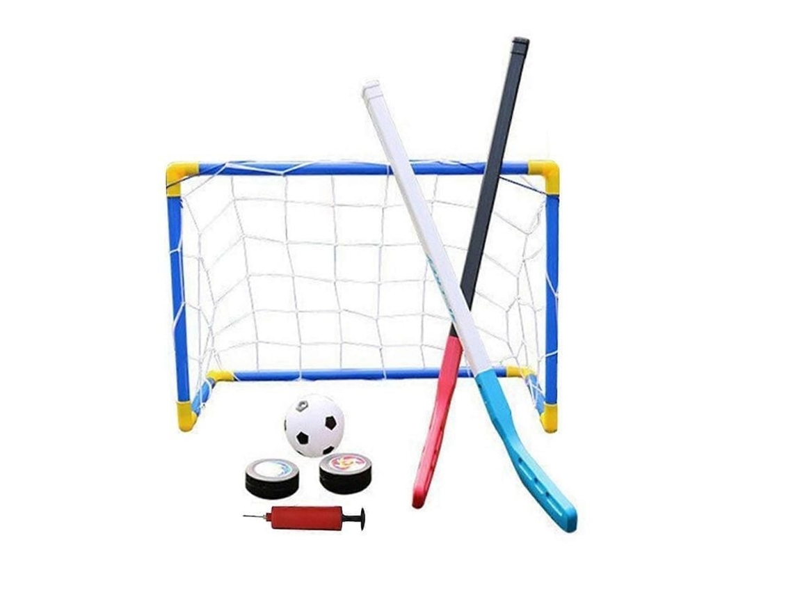 Juego De Porterías De Hockey Desmontables Y Duraderas Para Entrenamiento Interactivo De Niños Tanto En Interiores Como En Exteriores.