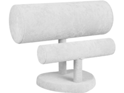 Soporte Multifuncional Para Pulseras Y Accesorios, Elegante Soporte De Exhibición Gris Para Diademas.
