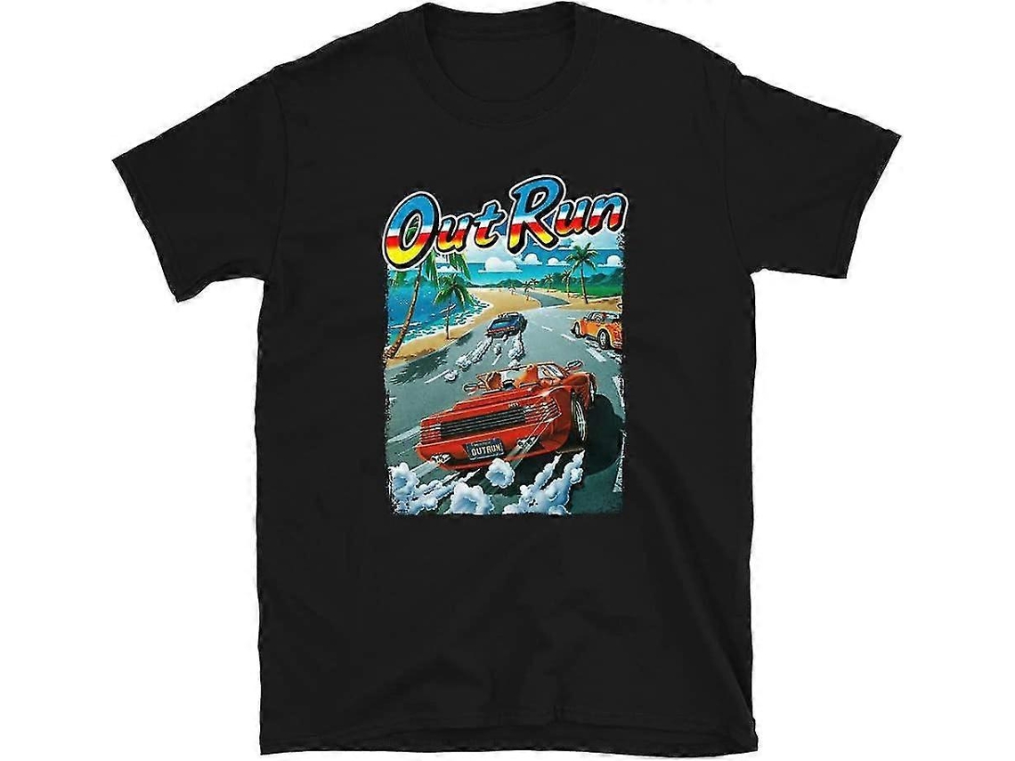 Mod.4 Arcade Out Run Outrun Videojuego Juego Retro Vintage 80s Consola Juegos 8-bits Conducción Gamer Camiseta Camiseta De Alto Peso
