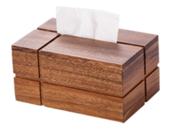 Porta pañuelos nórdico de madera maciza de Lowmoose