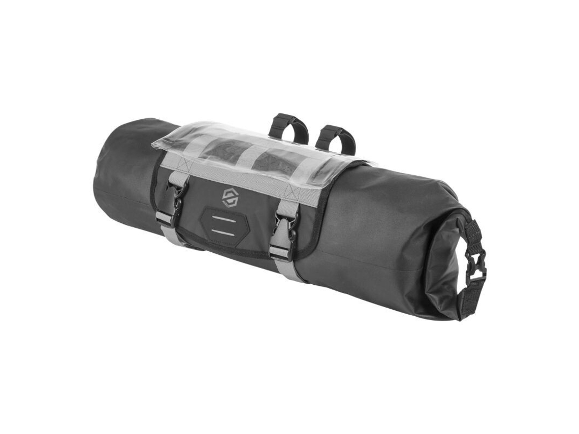 Bolsa impermeable para manillar de bicicleta con cierre de velcro y tarjetero Gist Skuad 59 x 23 cm