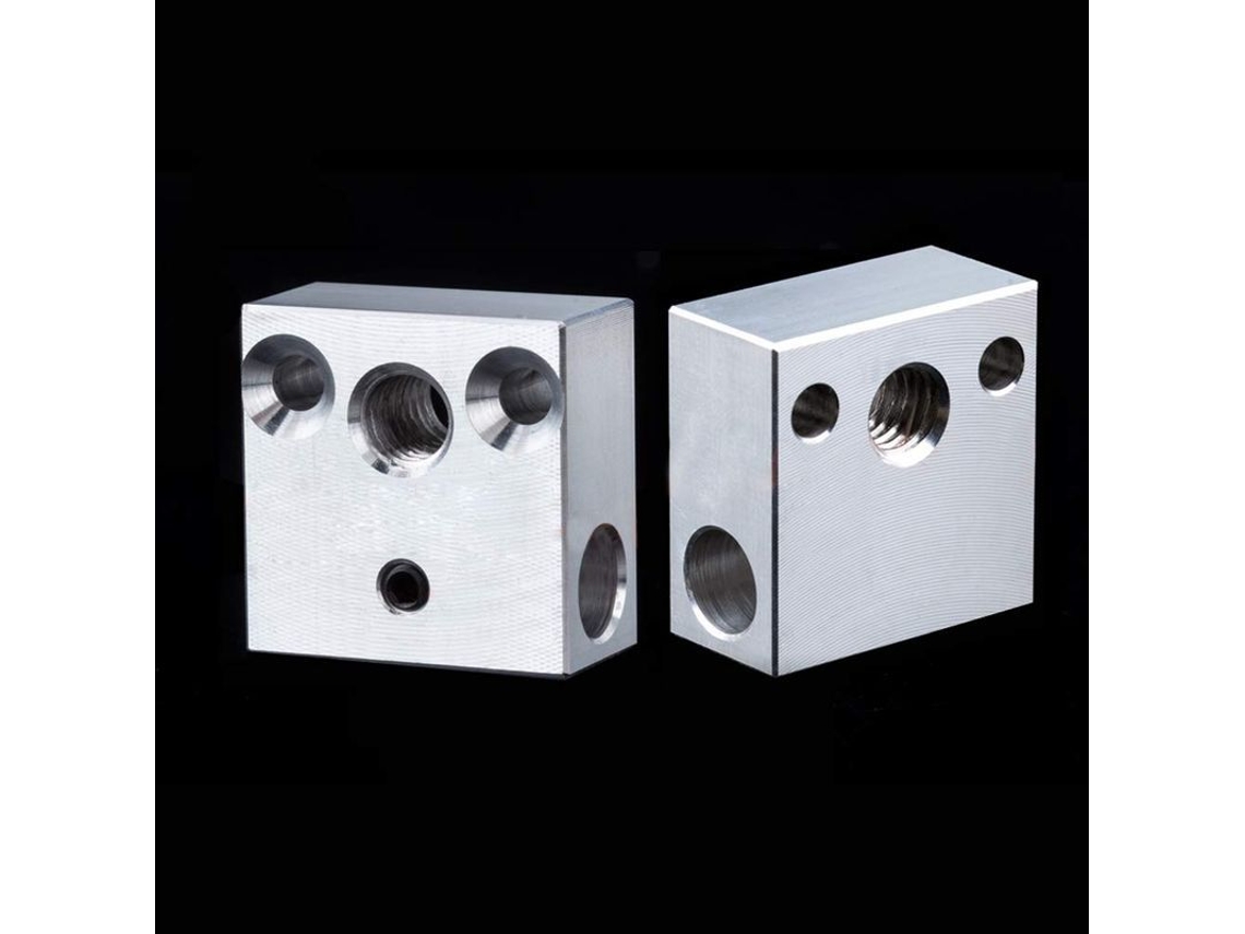 Paquete De 2 Bloques Calefactores Cr-10 Para Extrusores Metálicos Ender 3 Pro, Ender 5 Pro, Cr10, S4 Y S5 (aluminio)